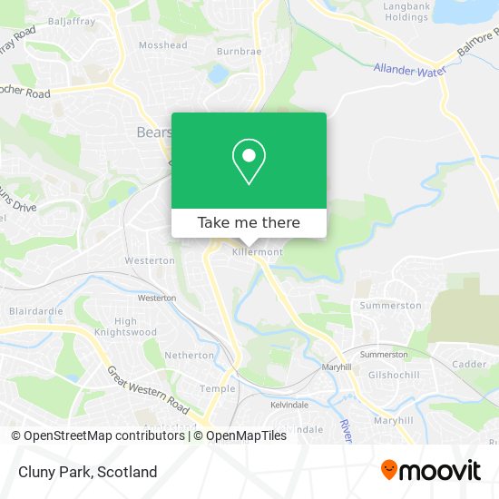 Cluny Park map
