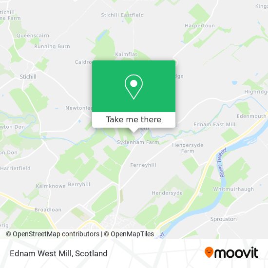 Ednam West Mill map