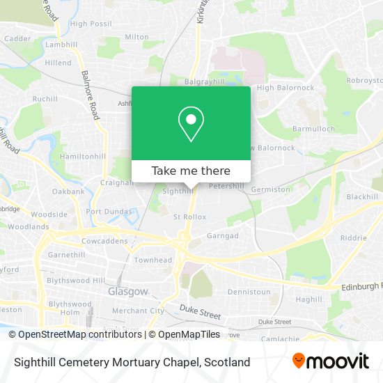 Sighthill Cemetery Mortuary Chapel map