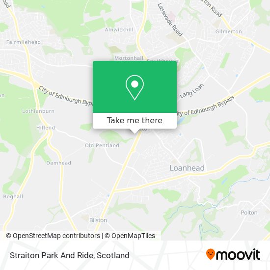 Straiton Park And Ride map