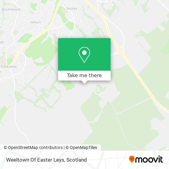 Weeltown Of Easter Leys map