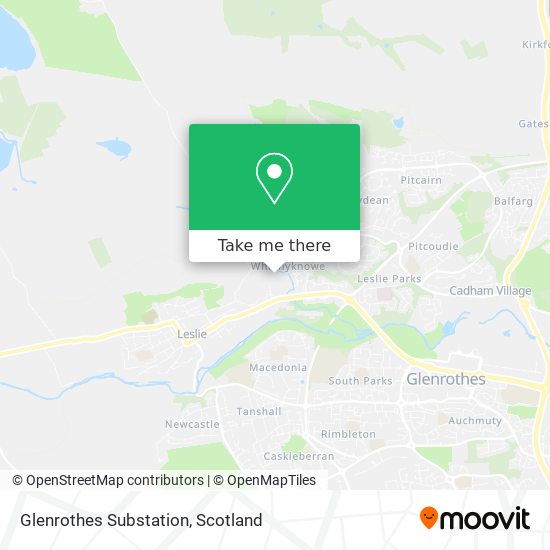 Glenrothes Substation map