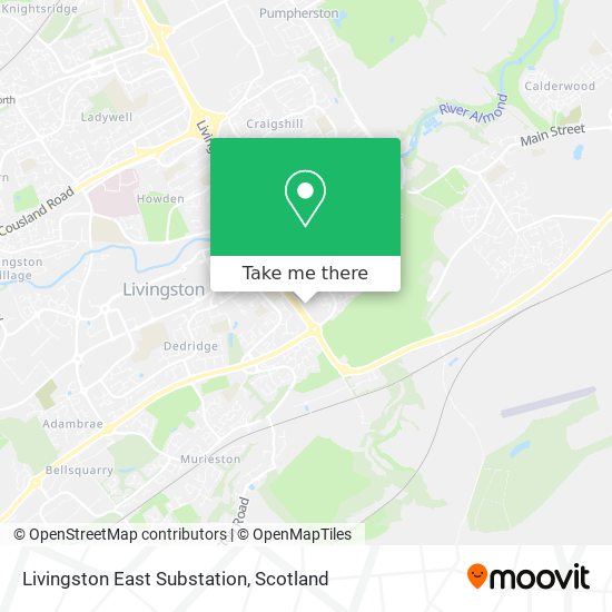 Livingston East Substation map