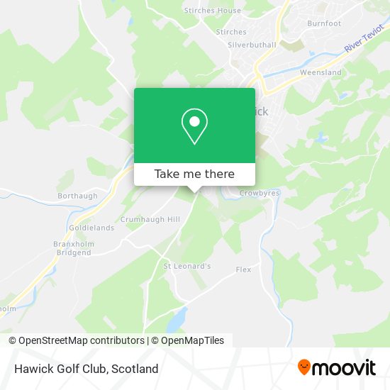 Hawick Golf Club map