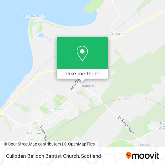 Culloden-Balloch Baptist Church map