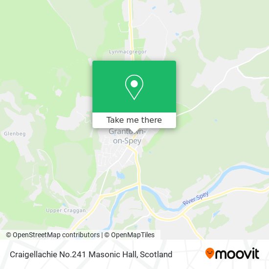 Craigellachie No.241 Masonic Hall map