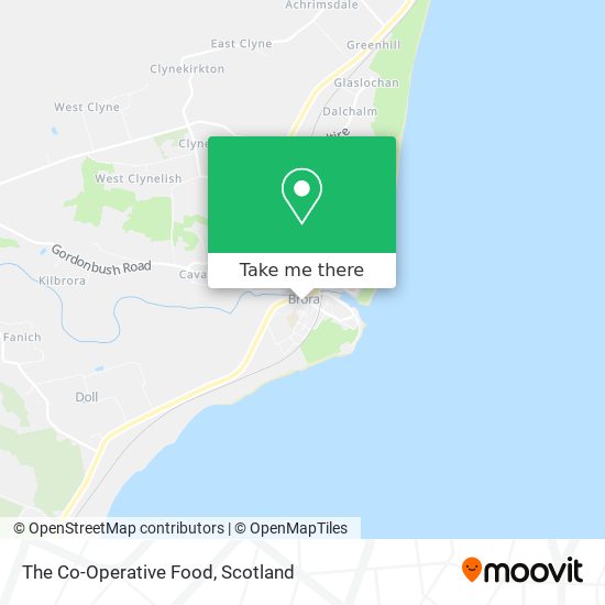 The Co-Operative Food map