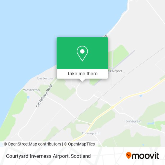 Courtyard Inverness Airport map