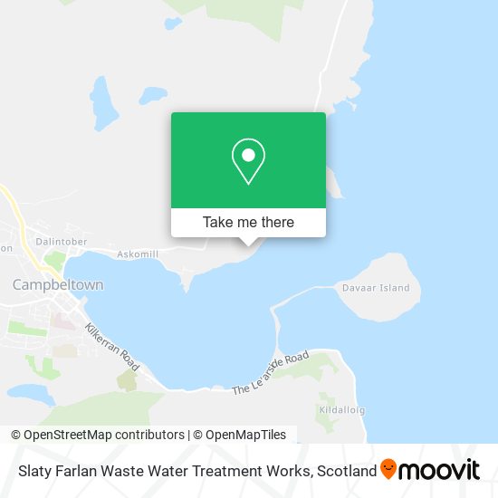Slaty Farlan Waste Water Treatment Works map