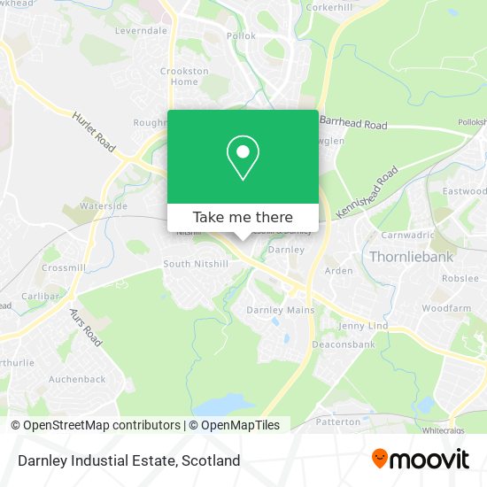 Darnley Industial Estate map