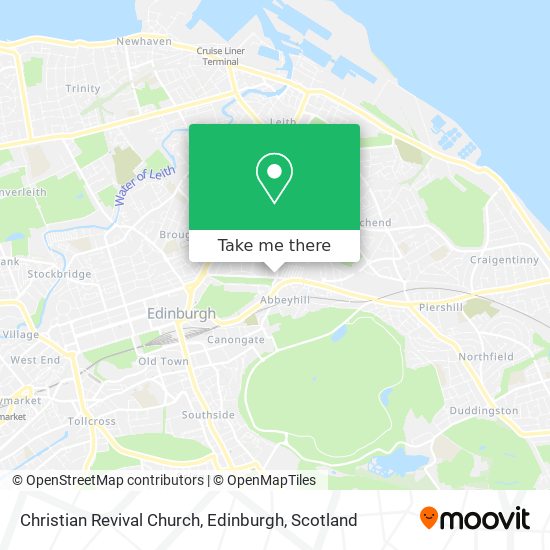 Christian Revival Church, Edinburgh map