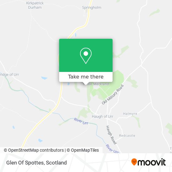 Glen Of Spottes map