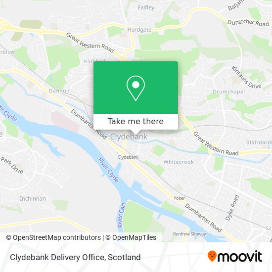 Clydebank Delivery Office map