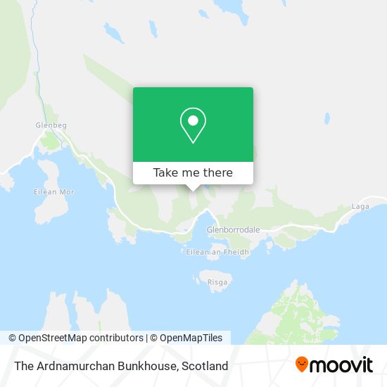 The Ardnamurchan Bunkhouse map