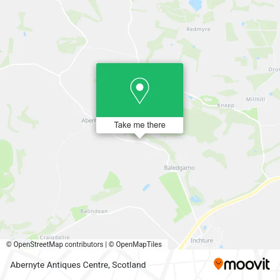 Abernyte Antiques Centre map