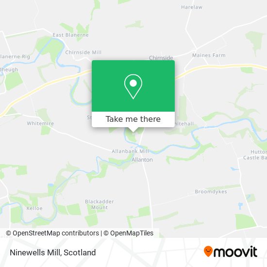 Ninewells Mill map
