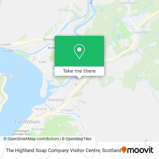 The Highland Soap Company Visitor Centre map