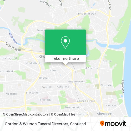 Gordon & Watson Funeral Directors map