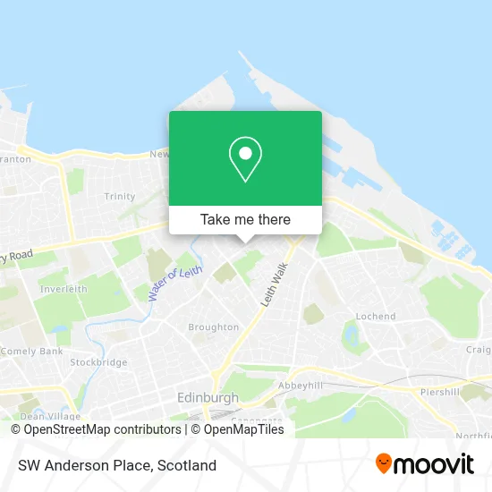 SW Anderson Place map