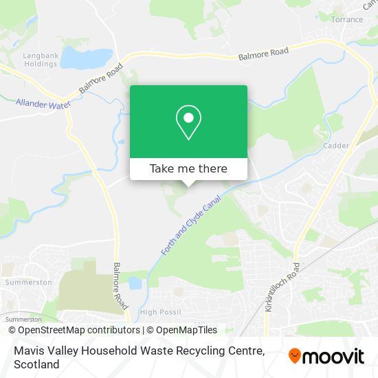 Mavis Valley Household Waste Recycling Centre map