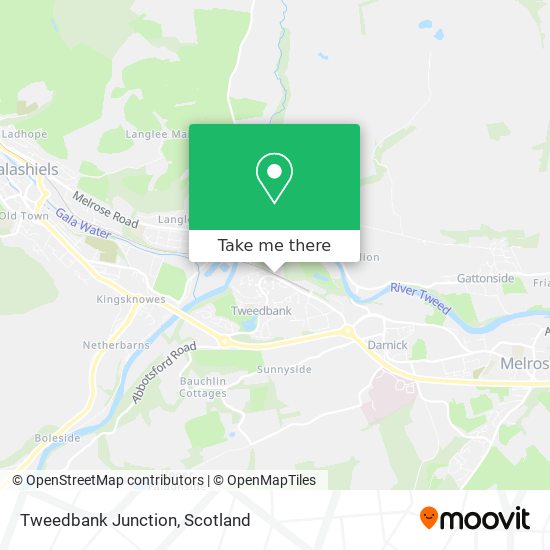 Tweedbank Junction map