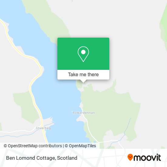 Ben Lomond Cottage map