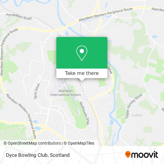 Dyce Bowling Club map