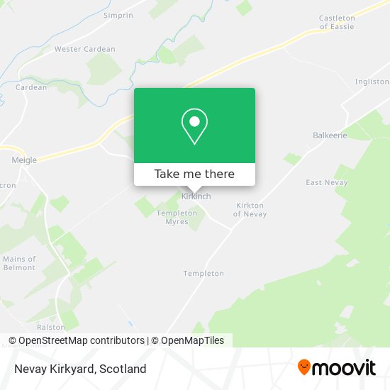 Nevay Kirkyard map