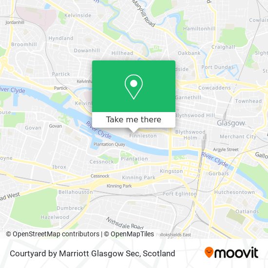 Courtyard by Marriott Glasgow Sec map