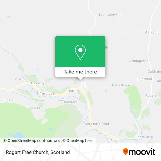 Rogart Free Church map