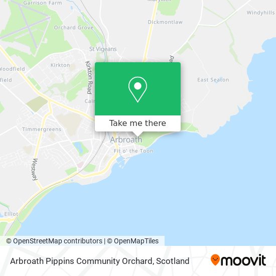 Arbroath Pippins Community Orchard map