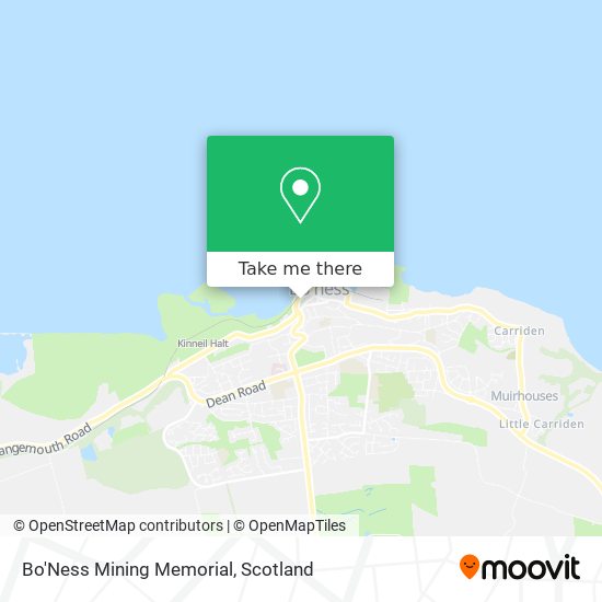 Bo'Ness Mining Memorial map