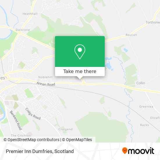Premier Inn Dumfries map