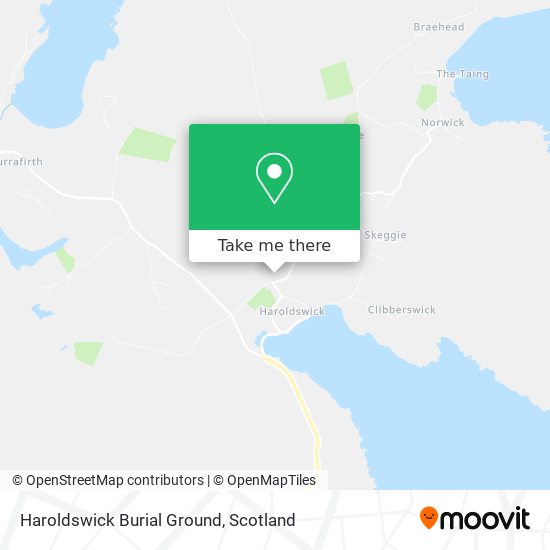 Haroldswick Burial Ground map