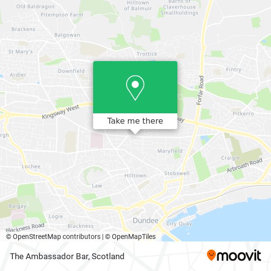 The Ambassador Bar map