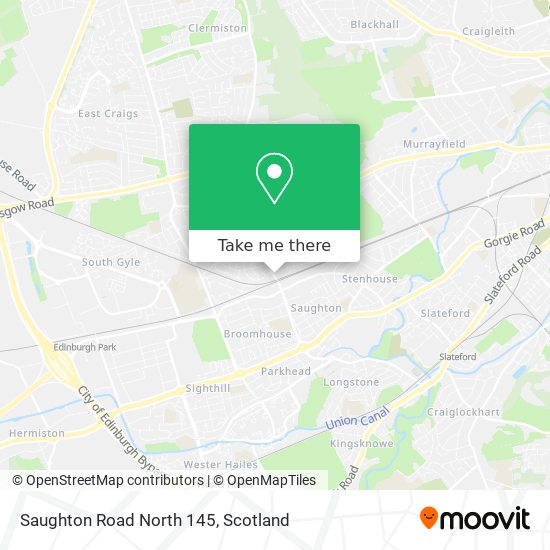 Saughton Road North 145 map