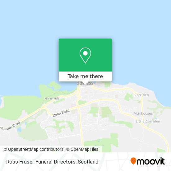 Ross Fraser Funeral Directors map