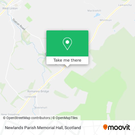 Newlands Parish Memorial Hall map