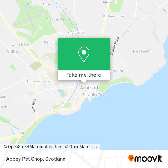 Abbey Pet Shop map