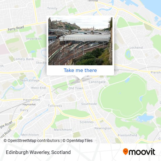 Edinburgh Waverley map