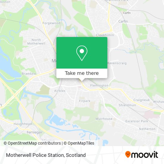 Motherwell Police Station map