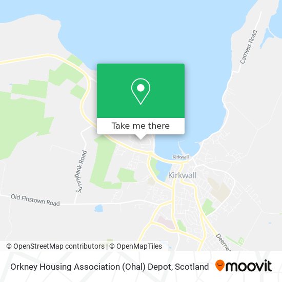 Orkney Housing Association (Ohal) Depot map