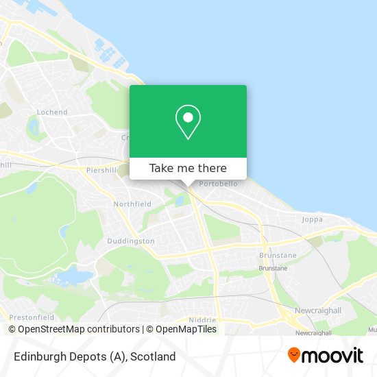 Edinburgh Depots (A) map