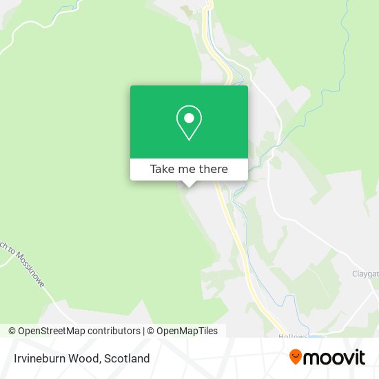 Irvineburn Wood map