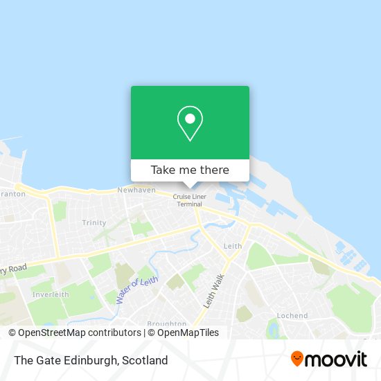 The Gate Edinburgh map