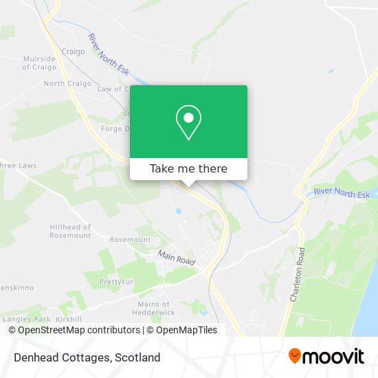 Denhead Cottages map