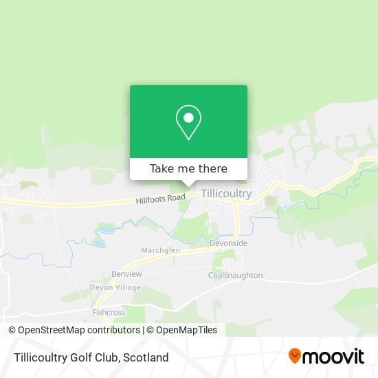 Tillicoultry Golf Club map