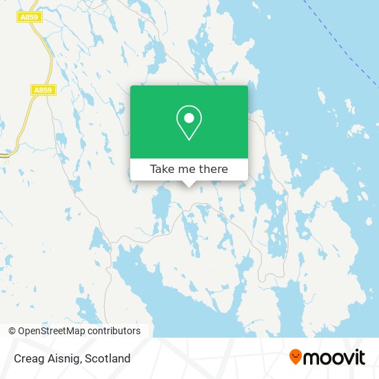 Creag Aisnig map