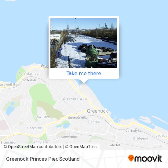 Greenock Princes Pier map