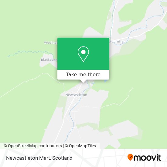 Newcastleton Mart map
